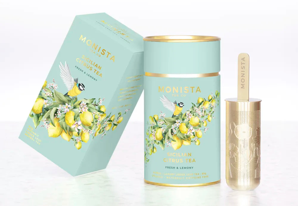 refill box with tea canister and infuser