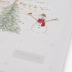 Snowy Village Tea Towel