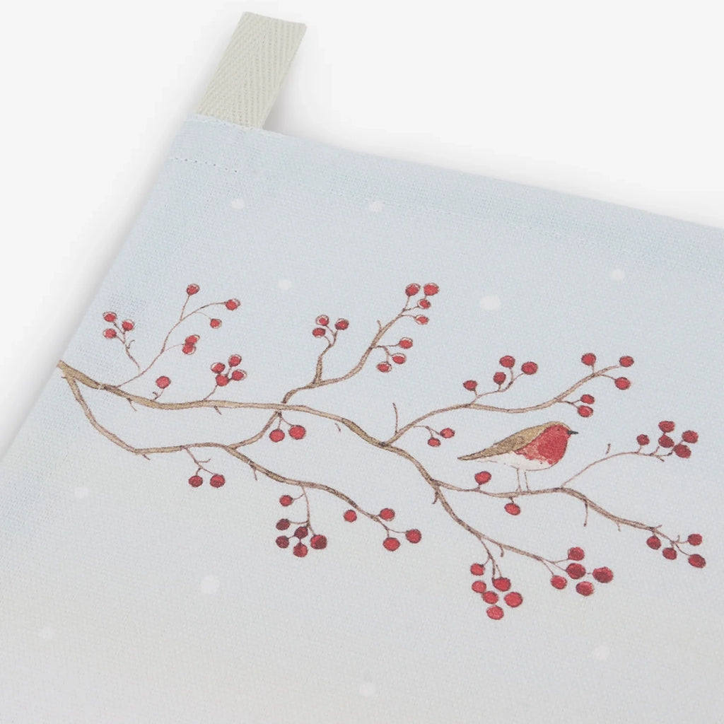 Snowy Village Tea Towel