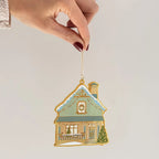 House Enamel Ornament