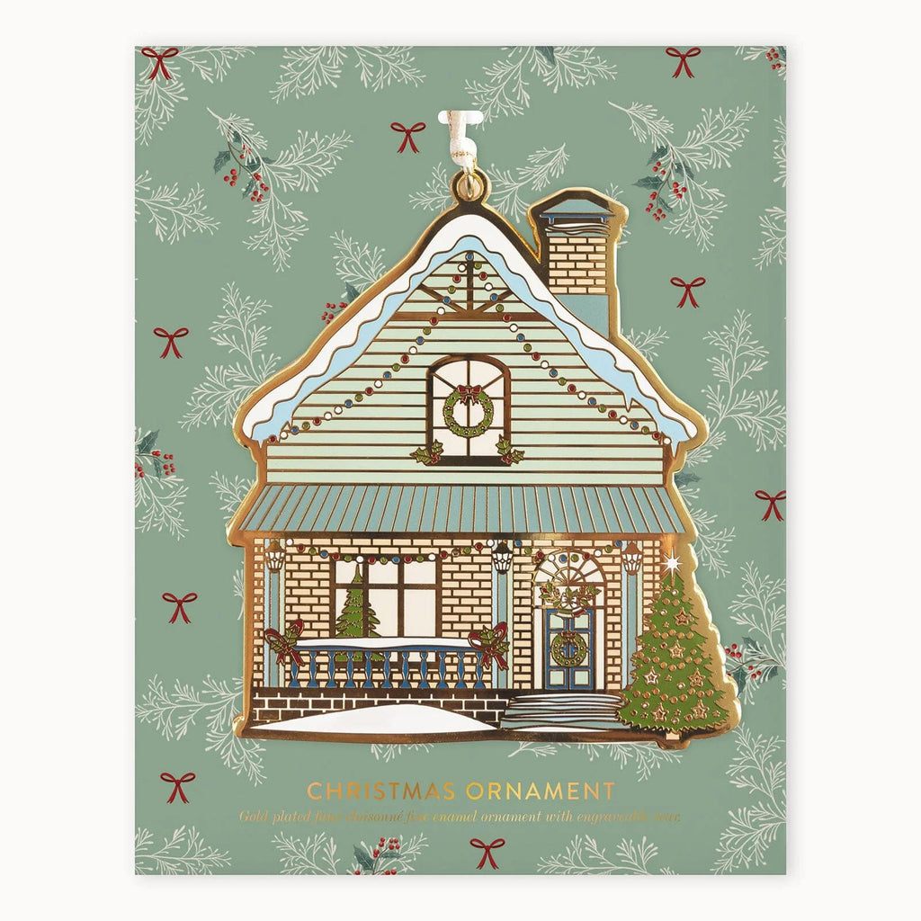 House Enamel Ornament