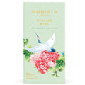 Sage green Persian Mint tea refill box with a crane and rose illustration