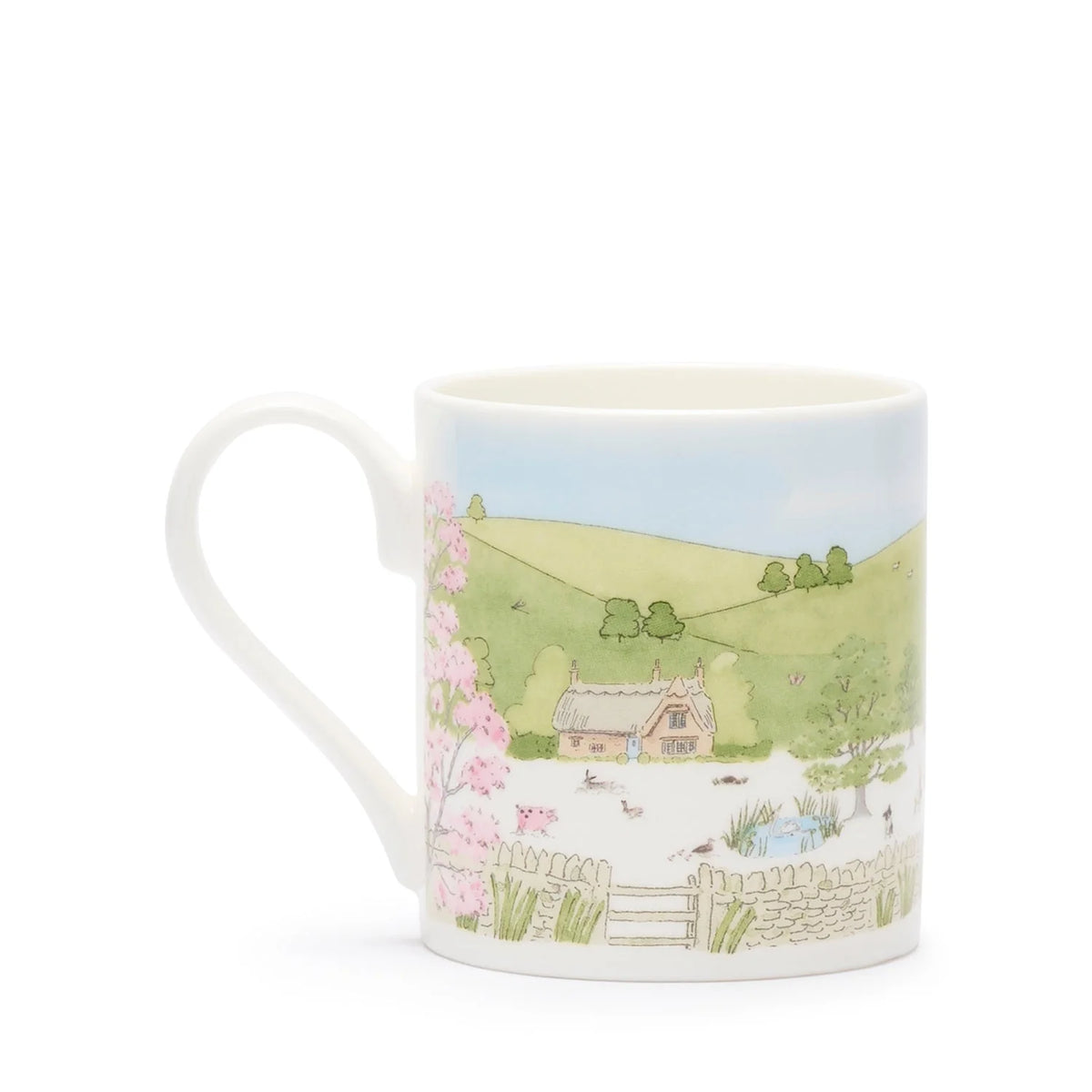 Spring Cottage Scene Mug