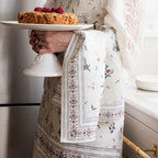 Heirloom Christmas Holly Tea Towel