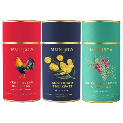 3 tea canisters