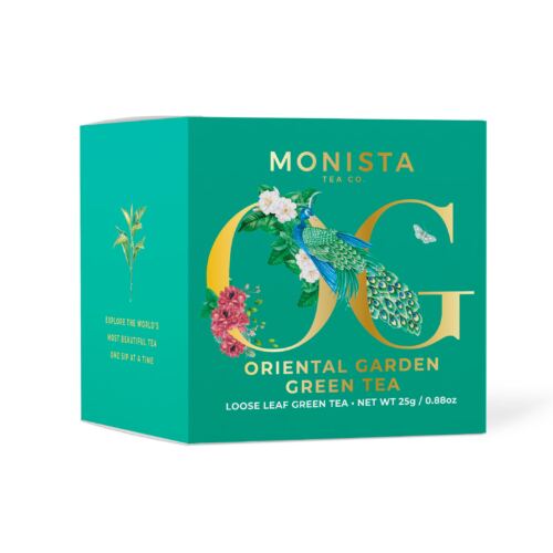 Green Tea Mini box with peacock