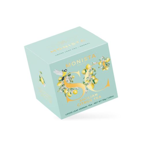 green mini box with lemon on it