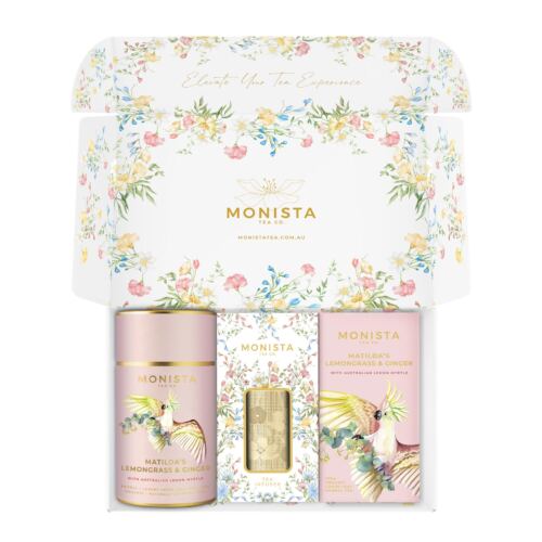 gift box with tea canister, Infuser and refill box