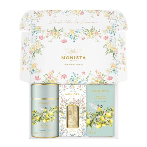 gift box with tea canister, Infuser and refill box