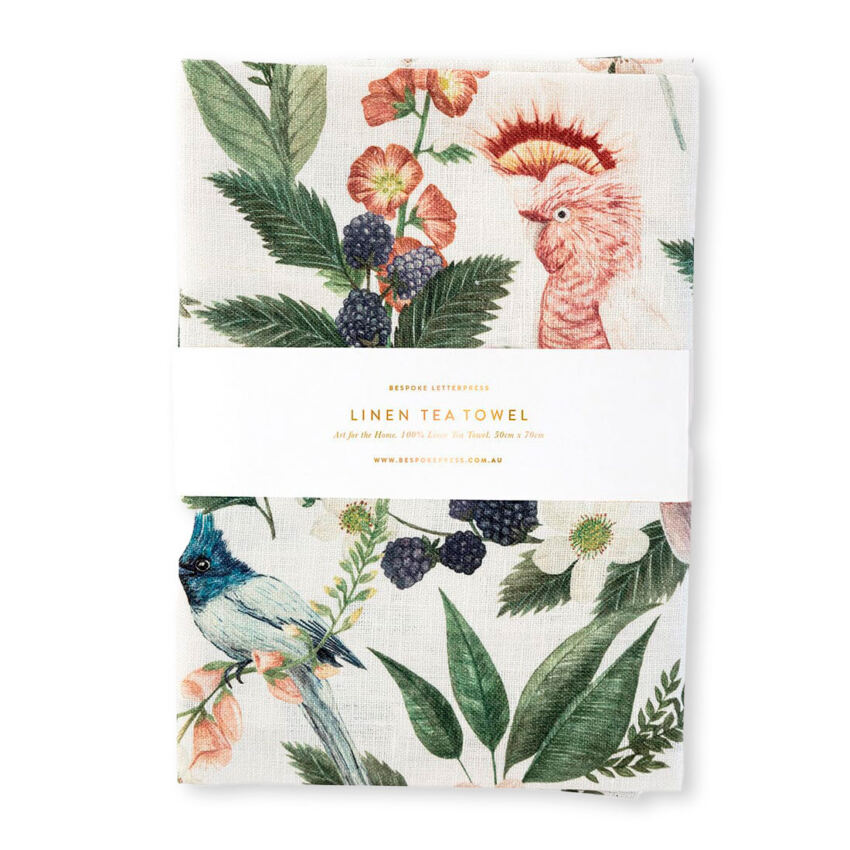 100% linen tea towel