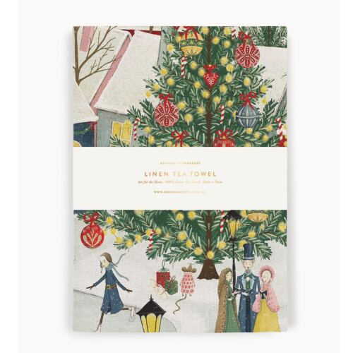 Christmas tea towel