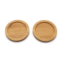 2 wooden coasters