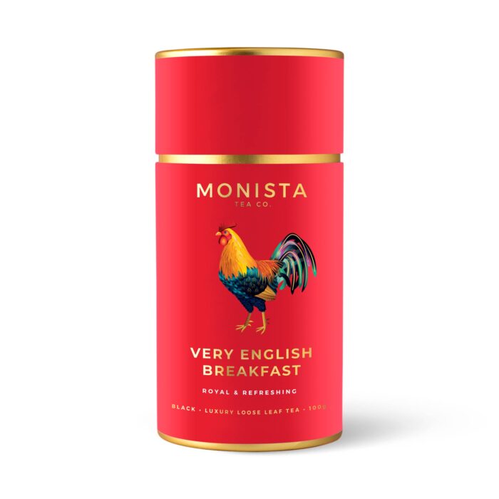 tea canister with rooster image