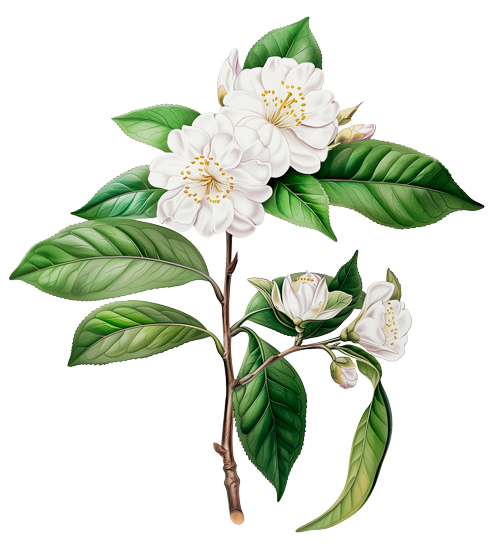 illustration of camellia flower