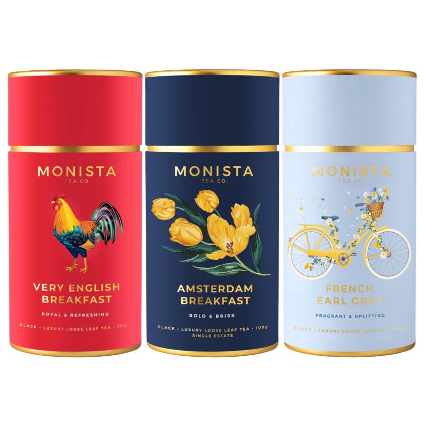 monista tea black tea canisters