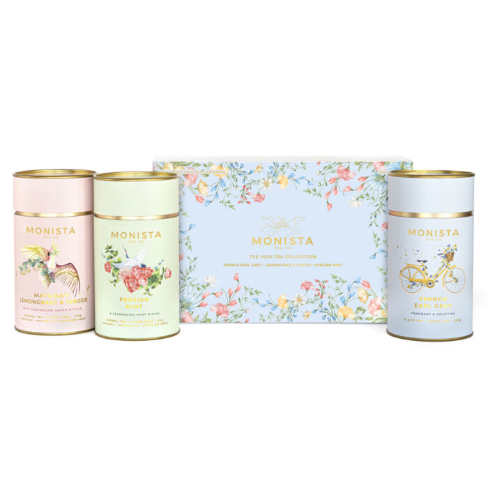 tea canisters with pretty gift box