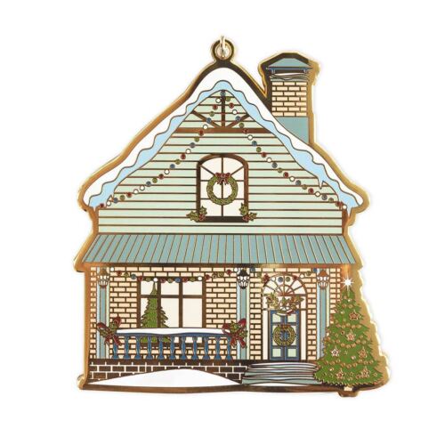 House Enamel Ornament