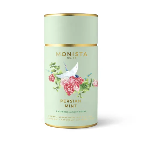 green tea canisters with storks and roses on it