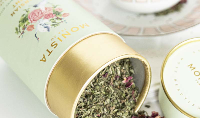 tea canisters mint