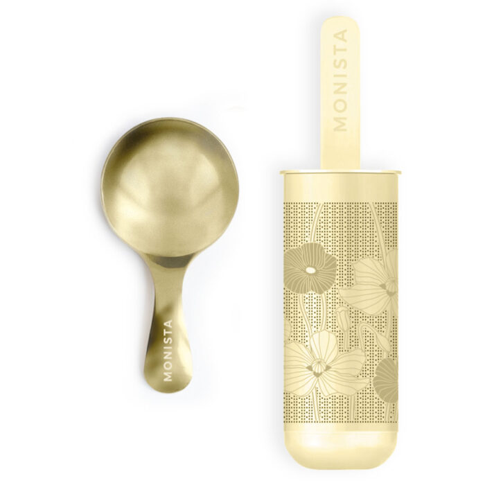 Tea Spoon and gold tea infuser