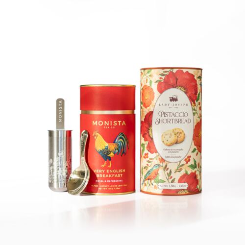 tea canister, Infuser and canister of biscuits