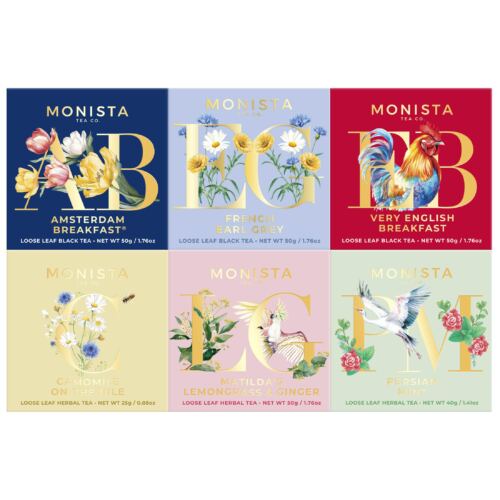 6 mini tea boxes