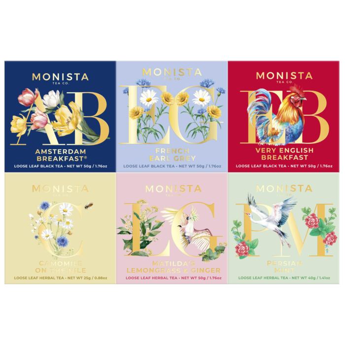 6 mini tea boxes