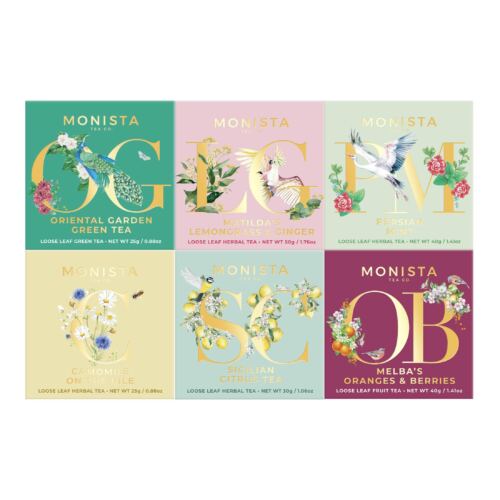 6 mini tea boxes