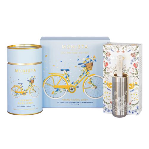 Tea gift set with canister and infuser
